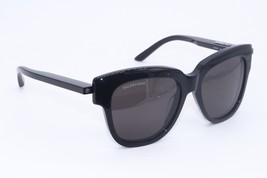 New Balenciaga Bb 0160S 001 Black White Grey Authentic Frames Sunglasses 53-17 - £295.52 GBP