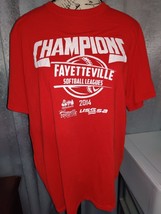 Fayetteville Arkansas Tee Softball League Champions 2014 TShirt Size Large - £5.41 GBP