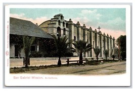 San Gabriel Archangel Mission CA California UNP UDB Postcard S24 - £2.32 GBP