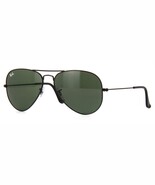 Ray Ban Aviator RB3025 L2823 58mm Sunglasses Black With G-15 Green Lens - $109.40 CAD