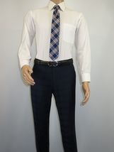 Men Suit BERLUSCONI Turkey 100% Italian Wool Super 180's 3pc Vested #Ber24 Navy image 10