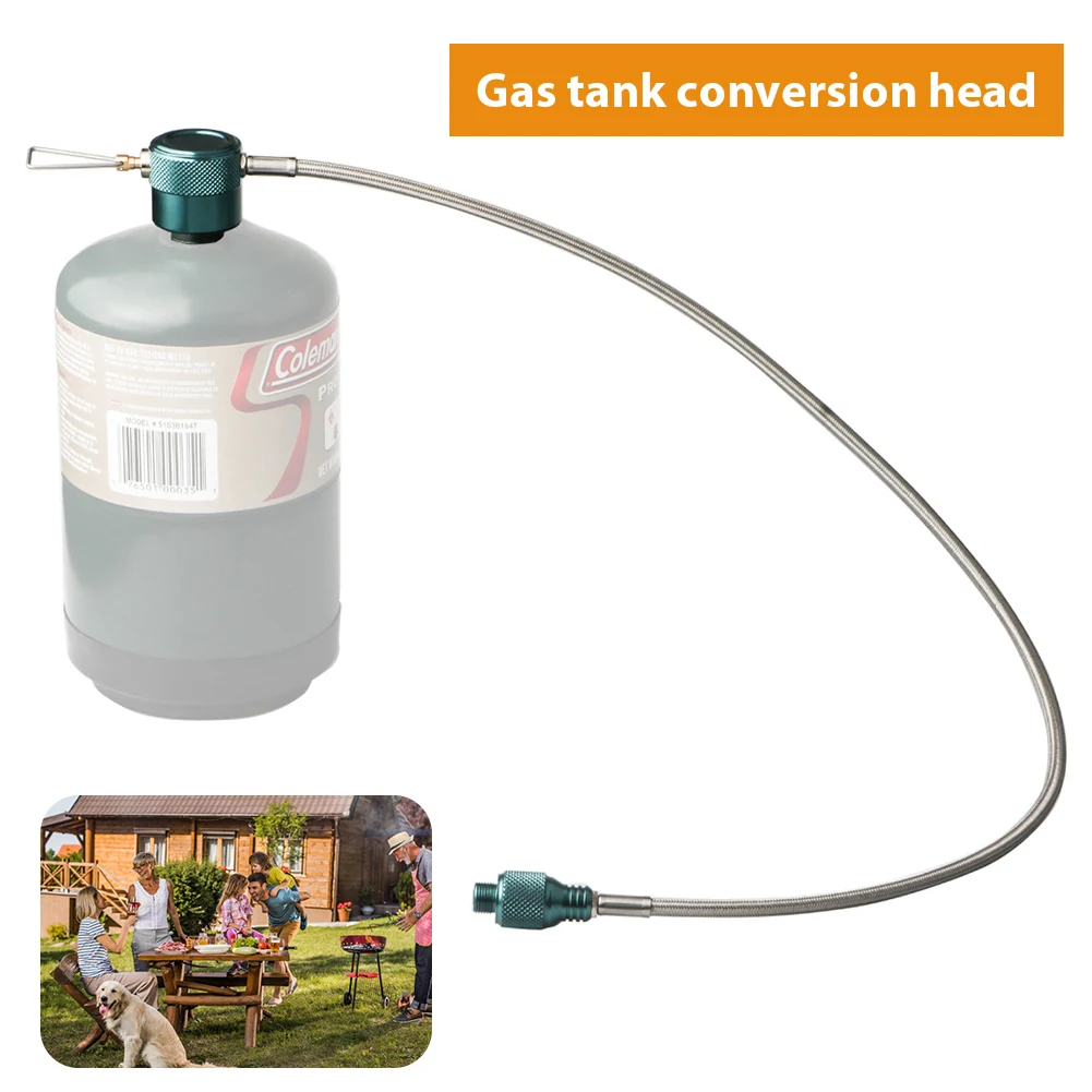 1 Liter Gas Propane Cylinder Coupler Gas Tank Transfer Hose Connector Outdoor - £20.76 GBP