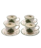 Yuletide The Cellar Macys Christmas Tree Cup and Saucer 4 Sets Japan 1992  - €42,88 EUR