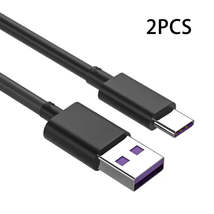 2x 65W 5A USB A To Type C | Fast Charge Cable - Power Delivery PD Data Cord - £7.13 GBP+
