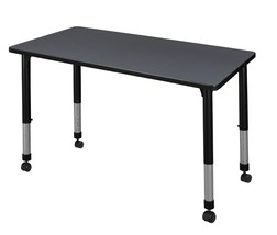 Regency MT4824GYAPCBK 48 x 24 in. Kee Height Adjustable Mobile Classroom Table - £290.41 GBP