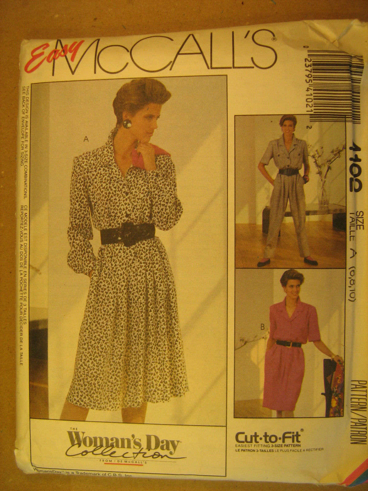 UNCUT Pattern 1989 EASY McCall SIZE 6 8 10 DRESS Jumpsuit 4102 [Z25] - $3.99