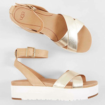 UGG Platform Sandals Tipton Flatform Black Sizes US7 and US9 New $135 - $89.49