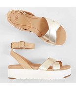 UGG Platform Sandals Tipton Flatform Black Sizes US7 and US9 New $135 - £70.37 GBP