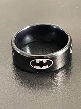 8mm Black Batman Ring Stainless Steel Rings for  Mens Engagement Wedding  Band - £11.18 GBP