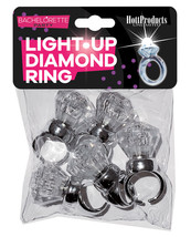 Light Up Diamond Ring - Pack Of 5 - £11.09 GBP
