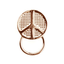 Silver Peace Symbol Magnetic Eyeglass Holder Clip - £1.58 GBP