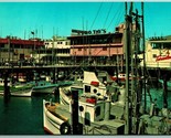 Fisherman&#39;s Wharf San Francisco California CA UNP Chrome Postcard J14 - £2.29 GBP