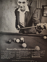 Vintage 1969 ESQUIRE Ad Beware the Man With His Own Pool Table! BRUNSWICK - $10.80