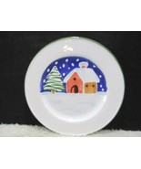 Lillian Vernon, Made In Italy, Porcelain Plate, House In The Snow, Colle... - $12.95