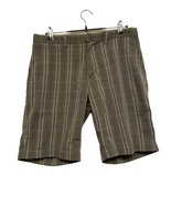 Patagonia Plaid Pucker Organic Cotton Shorts Men Size 33 Gray Hiking 10&quot;... - $22.43