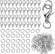 300PCS Stainless Steel Lobster Claw Clasps for Necklace Bracelet Jewelry... - $11.26