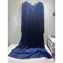 Oscar de la Renta Pink Label Women Nightgown Velveteen Velour Side Slits... - $43.95