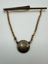 Antique Gold Kreisler &quot;S&quot; Tie Clip Bar - £23.73 GBP