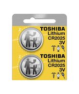 Toshiba CR2025 Battery 3V Lithium Coin Cell (2 Batteries) - $4.99