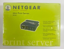 Netgear PS101 Mini Print Server Parallel Port to Ethernet Windows NEW SE... - £25.94 GBP