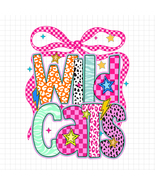 Wildcats Mascot PNG, Checkered Coquette Bow Wildcats PNG, School Spirit PNG - $3.50 CAD