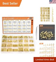 422-Piece Brass Fasteners Kit - M2.5, M3, M4 Spacers, Screws &amp; Nuts Incl... - $39.00