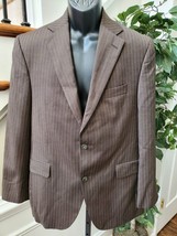 Jack Victor Men&#39;s Brown 100% Wool Single Breasted Two Buttons Fitted Bla... - $59.00
