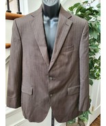 Jack Victor Men&#39;s Brown 100% Wool Single Breasted Two Buttons Fitted Bla... - $80.69 CAD