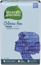 Seventh Generation Maxi Pads, Regular, Free &amp; Clear Chlorine Free, 24 count - £19.13 GBP