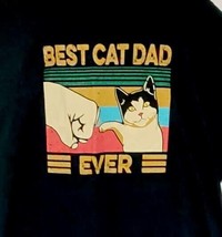 Best Cat Dad Ever TShirt - Kitten Lover 4XL Vintage Funny T-Shirt - $15.47