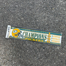 Green Bay Packers Bumper Sticker 1996 National Football Conference CHAMP... - $5.79