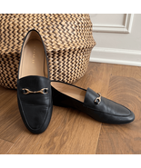 Coach Haley Leather Horsebit Loafer Black Gold Tone 10 - $1,134.71 MXN