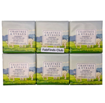 Crabtree &amp; Evelyn Goat Milk Bar Soap Triple Milled 21oz (6x3.5oz) 6pc Set - $32.65