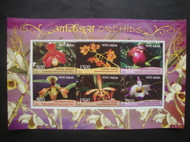 India 2016 MNH - Orchids - Minisheet - $3.00