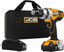 Jcb Tools - Jcb 20V Cordless Drill Driver Power Tool - 2.0Ah Battery, Charger, - £59.75 GBP