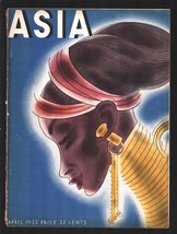 Asia 4/1933-Padaung Girl cover art by Frank McIntosh-Great wall of China-Cong... - £53.39 GBP