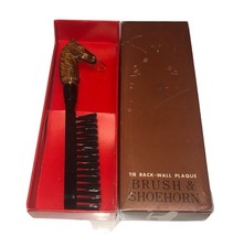 Tie Rack-Wall Plaque “Brush” ONLY &amp; Box (Missing Shoehorn Etc.) - $213.24 MXN