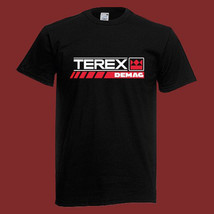 Terex Demag Crane Logo Men&#39;s Black T-Shirt Size S-5XL - £11.08 GBP+