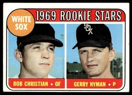1969 Topps #173 White Sox Rookies - Bob Christian / Gerry Nyman RC Mid-Grade - £4.44 GBP