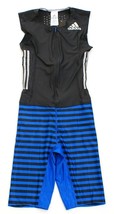 Adidas AdiZero ClimaLite Gray &amp; Blue Sleeveless Track &amp; Field Sprint Suit Men&#39;s  - £150.28 GBP