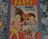 vintage 1930s Donkey Party game 16 tricks puzzles pin the tail - $11.88