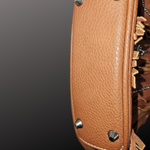 Montana West Feather and Fringe Brown Shoulder Bag Purse image 3