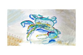 Betsy Drake Blue Fiddler Crab Beach Towel - $60.64
