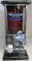 Masters Red Penny Operated Round Gumball Machine circa 1930's restored - $995.00