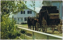 Postcard Upper Canada Village Stagecoach Pastor&#39;s House Morrisburg Ontario - £3.11 GBP