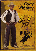 Cody Whitney Bull Rider Autographed 7 X 5 Photo - £11.95 GBP