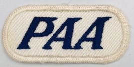 Vintage 1940&#39;s PAA Pan Am Airlines Embroidered Patch 4 3/4&quot; x 1 5/8&quot; - $9.49