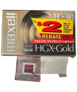 Maxell VHS-C TC-30 HGX-Gold Premium High Grade Video Tape Vintage 2000 - $5.00