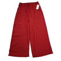 French Laundry Pants Womens Large Red Lounge Drawstring Pockets Plus New w Tags - £20.55 GBP