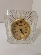 Vintage Staiger Made In Germany Crystal Desk Mantle Shelf Clock - £9.51 GBP